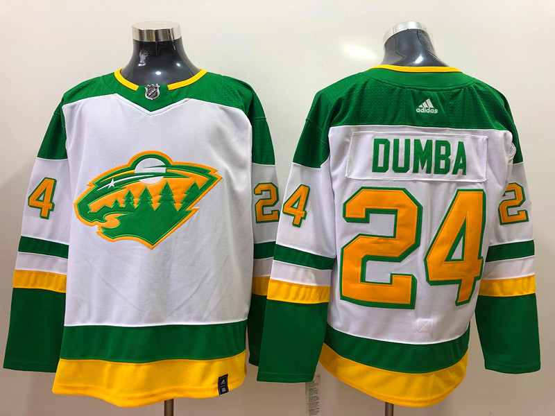 Men's Minnesota Wild Matt Dumba #24 White Breakaway Jersey